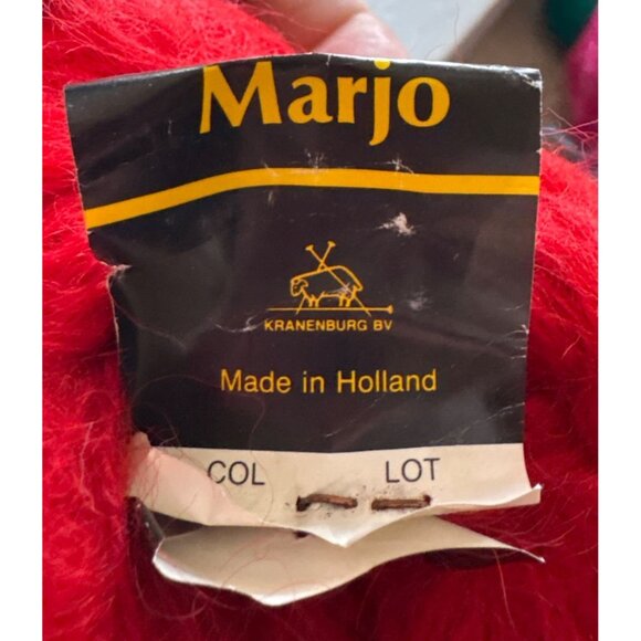 Marjo by Kranenburg Red Yarn Wool & Viscose Blend Knitting Crochet Material 2 Sk - Picture 4 of 5